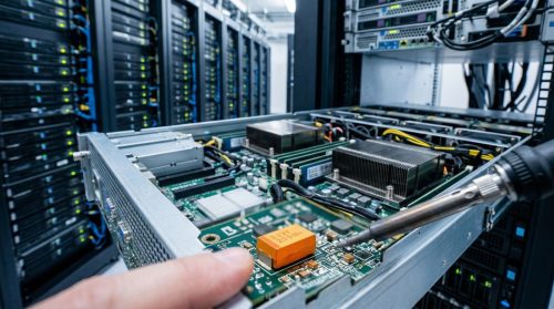 server with tantalum capacitor